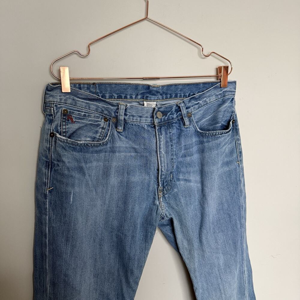Polo Ralph Lauren 867 Jeans Mens 35 Blue Y2K Denim Classic Fit Vintage Country - Picture 2 of 7